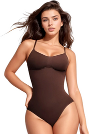 VelvaShape™© Contour Luxe Bodysuit - Brown